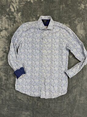 Original Penguin Heritage Slim Fit Men Floral Button-Up Shirt 15 32/33